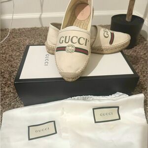 Gucci logo espadrilles
